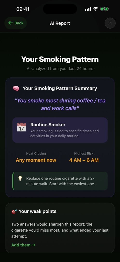 UrgeLock pattern report: top triggers and highest-risk hours